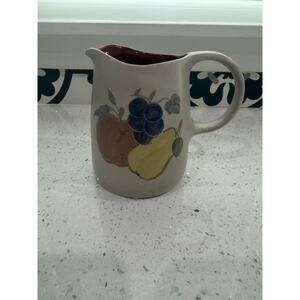 Vintage CHATHAM POTTERS Country Harvest PITCHER Stoneware Water Jug